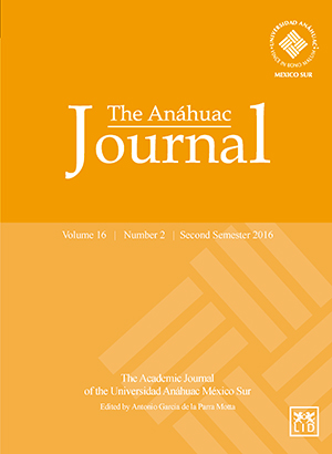 The Anáhuac Journal Vol 16 No 2 Second Semester 2016