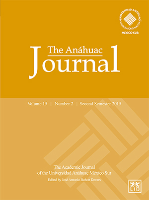 The Anáhuac Journal Vol 15 No 2 Second Semester 2015