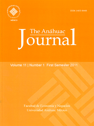 The Anáhuac Journal Vol 11 No 1 First Semester 2011